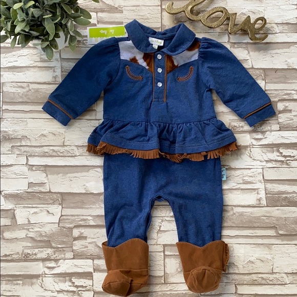 Le Top Other - Le Top Howdy Footed Skirted Cowgirl Jumpsuit